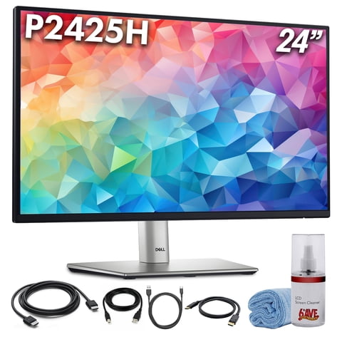 Monitor Dell P2425H, 24 Pulgadas, Fhd, 100 Hz, Ips, 1920 X 1080, Hdmi/Dp/Usb-C