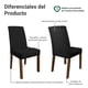 thumbnail image 4 of Juego de Comedor Madesa Avril con 4 Sillas Marrón/Negro/Oxford, 4 of 10