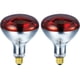 thumbnail image 2 of Heat Lamp BULBMASTER 250 W R40, lámparas de calor rojas para exteriores, paquete de 2, 2 of 7