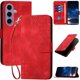 thumbnail image 1 of Funda Flip Premium Fibra de Carbono para Samsung Galaxy S24 Plus con Soporte y Cierre Rojo, 1 of 6