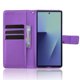 thumbnail image 4 of Funda Billetera para Motorola Moto G15 Power 4G con Ranuras y Soporte Morado, 4 of 6
