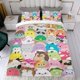 thumbnail image 4 of Squishmallows Conjunto de sábanas temático, trío de piezas, cómodo y amigable con la piel, diseño único, regalo de decoración para el hogar para familiares, amigos y fans,140X210cm, 4 of 6