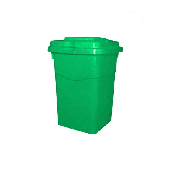 Basurero Plastico con tapa 50 litros - Verde