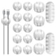 thumbnail image 1 of Organizador de cables WDBmla, paquete de 16 unidades, color blanco, 1 of 7