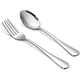 thumbnail image 1 of Xiao Hua Juego de Cubiertos de Acero Inoxidable de Grado Alimenticio de 12 Piezas, Juego de Cubiertos con 6 Tenedores y 6 Cucharas, Adecuado para Hogar, Cocina, Comedor - Pulido Espejo y Lavable en, 1 of 4