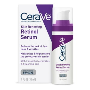 Cerave Suero Facial Renovador De Piel Con Retinol 1 Onza Líquida.