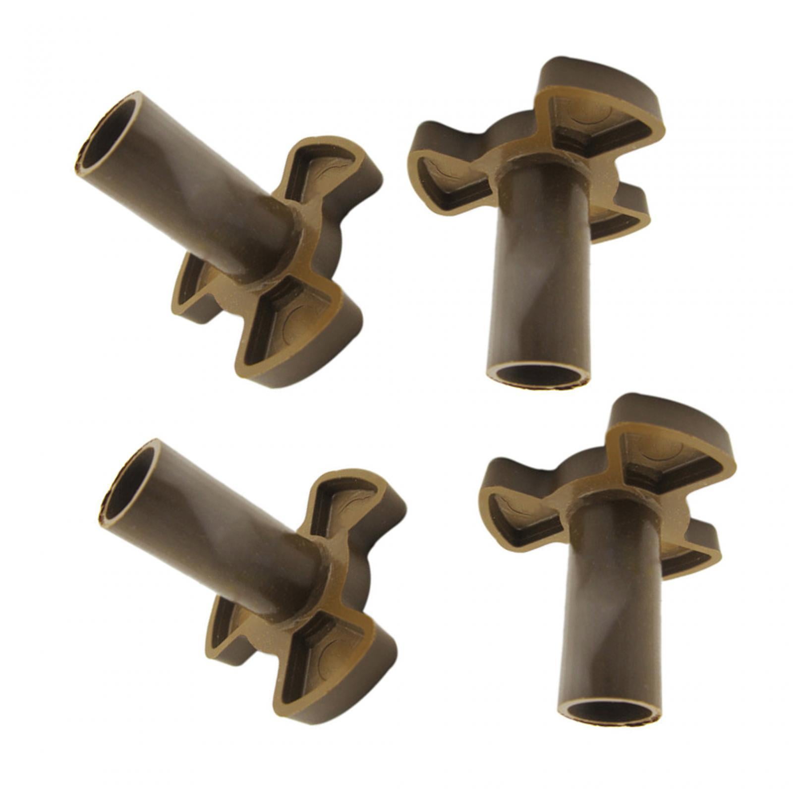 Bothyi - Acoplador De Plato Giratorio Para Microondas, Eje De Bandeja Para Plato Giratorio De Vidrio, 15x25x11mm, 6mm, 4 Uds.