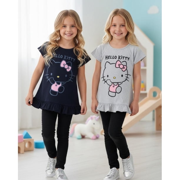 Pack 2 Poleras Niña Hello Kitty multicolor 8