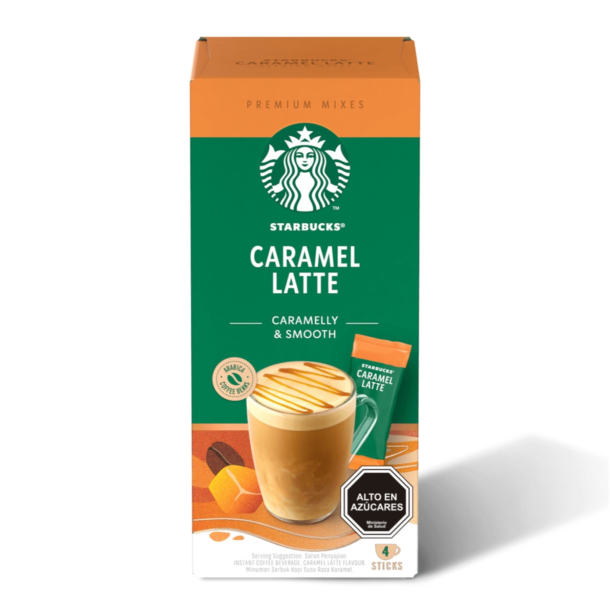 Café Instantáneo Caramel Latte Caja 4 Un 92 g Starbucks