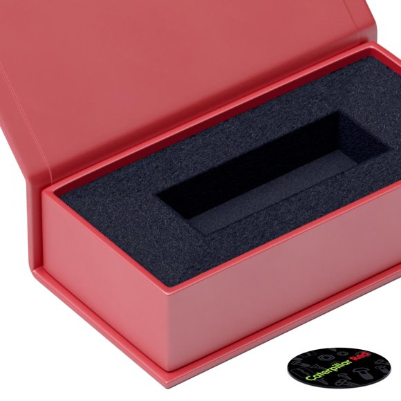 Caja de presentación Caterpillar Red 10 × 5 × 3 cm (paquete de 4)