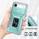 thumbnail image 4 of Funda Armada para iPhone 17 Air con Tapa Deslizante y Soporte Magnético Giratorio Verde, 4 of 5