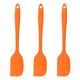 thumbnail image 1 of Cuchara de silicona, espátula, cuchara, raspador para cocinar, mezclar, hornear y servir, juego de 3, 1 of 5