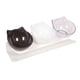 thumbnail image 3 of Cuencos Elevados Para Gatos, Cuenco Duradero Para Comida Y Agua Para Gatos De Interior, Cachorro, Negro, Blanco Y Transparente, 3 of 3
