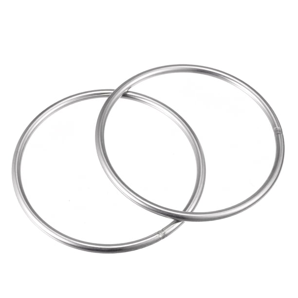 Uxcell Hardware de Anillo O Soldado de Acero Inoxidable 304, para Manualidades de Plantas Colgantes 100mm