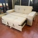 thumbnail image 1 of Sofá Cama Repelente al Agua Beige 2 Plazas con Puffs y Respaldo Reclinable, 1 of 4