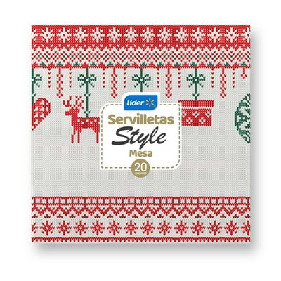 Servilleta Mesa Navidad 33X33 Cm 20 Un Lider