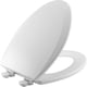 thumbnail image 1 of Asiento de inodoro Bemis 1500EC alargado de madera blanca fácil de limpiar, 1 of 5