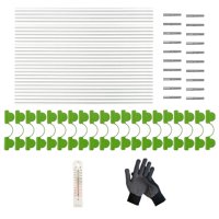 Ioensy - Juego De Aros Para Invernadero, Tiras De Soporte Para Cubierta De Hileras, Camas Elevadas, Red De Jardín, Juego De 30 Aros