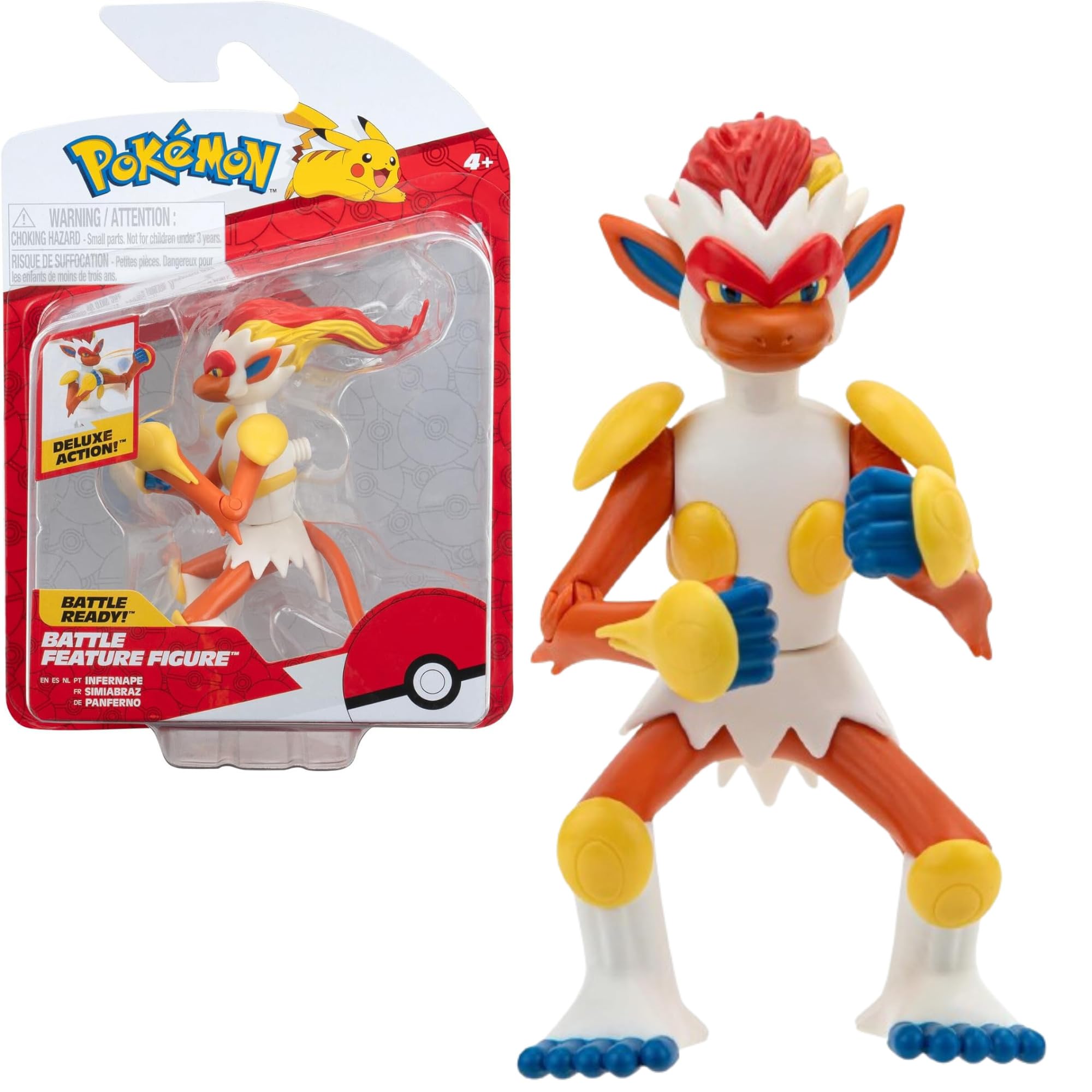 Figura De Acción Pokémon Infernape, 10 Cm, Más De 4 Años
