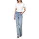 thumbnail image 2 of INSPIRE CHIC Elegante Blusa Brillante para Mujer con Tops de Piedras Preciosas para Cócteles y Fiestas S Blanco, 2 of 5