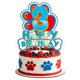 thumbnail image 1 of Adorno para pastel KZXAXHIU 14x15 cm Huella de perro 3.º cumpleaños, 1 of 5
