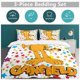 thumbnail image 5 of x377 Garfield Bed Duvet Cover Microfiber Bedding Sets 3D Printed Lightweight 3 Piece Comforter Sets, 1 Duvet Cover And 2 Pillow Shams for Kids Boys Girls 90"x90" jn377, 5 of 5