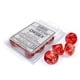 thumbnail image 3 of Juego de dados de juego Chessex Nebula Polyhedral, rojo y plateado, con juego de 7 dados Luminary, 3 of 3