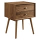 thumbnail image 1 of Mesita de noche Modway Ember Wood, nogal con estación de carga, 1 of 9