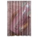 thumbnail image 1 of Cortina de ducha de color rosa para niña, juego de cortinas de baño con ganchos, tamaño 48 x 72 pulgadas, 1 of 3