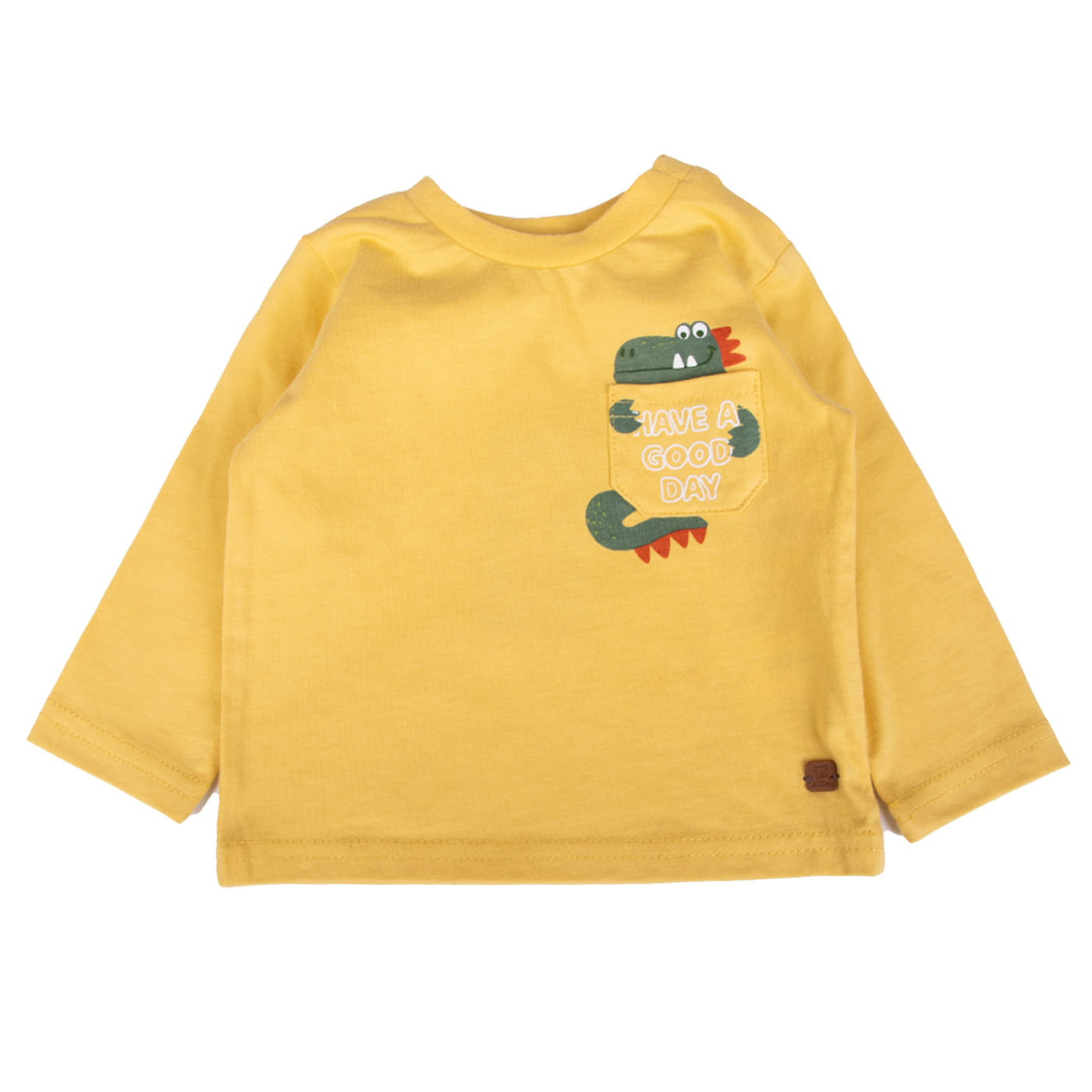 Polera Bebé Niño Amarillo Pillin