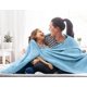 thumbnail image 4 of Manta Utopia Bedding, 100% algodón, color azul cielo [tamaño doble, 90 x 72 pulgadas], 350 g/m², manta térmica ligera, suave y transpirable para todas las estaciones, 4 of 8