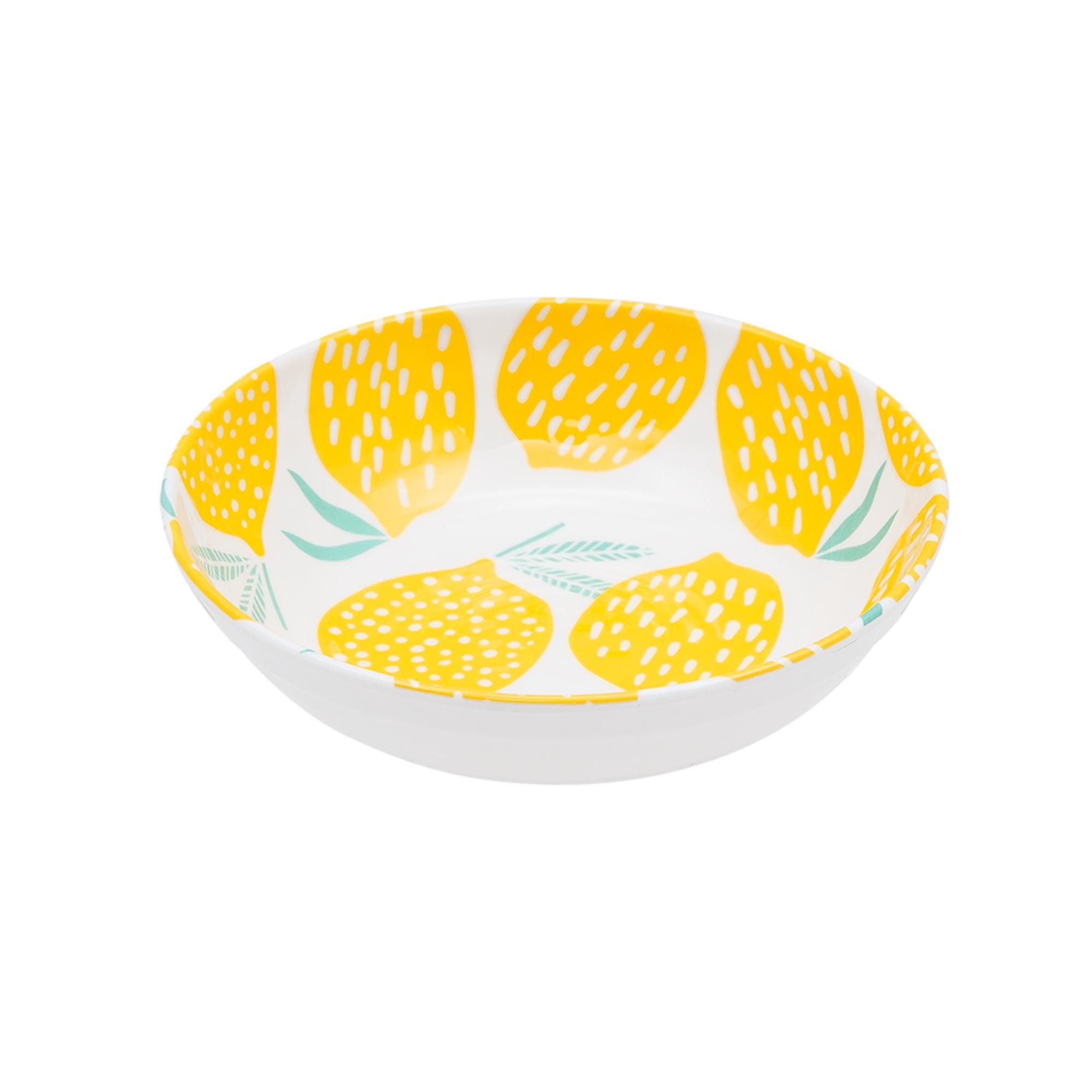 Bowl Melamina - Urea 1 Pieza Amarillo - Blanco Haus