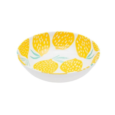 Bowl Melamina - Urea 1 Pieza Amarillo - Blanco  Haus