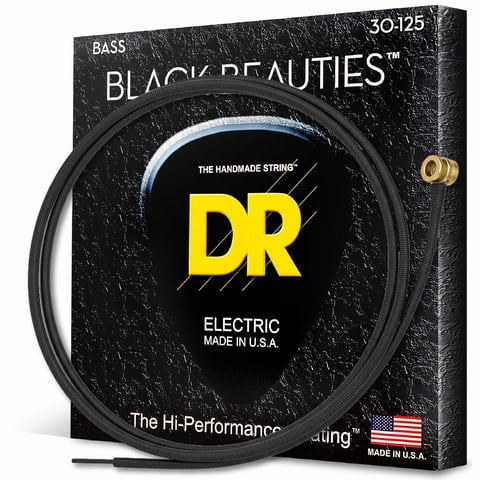 Cuerdas Para Bajo Dr Strings Bkb6-30 Recubiertas Negras
