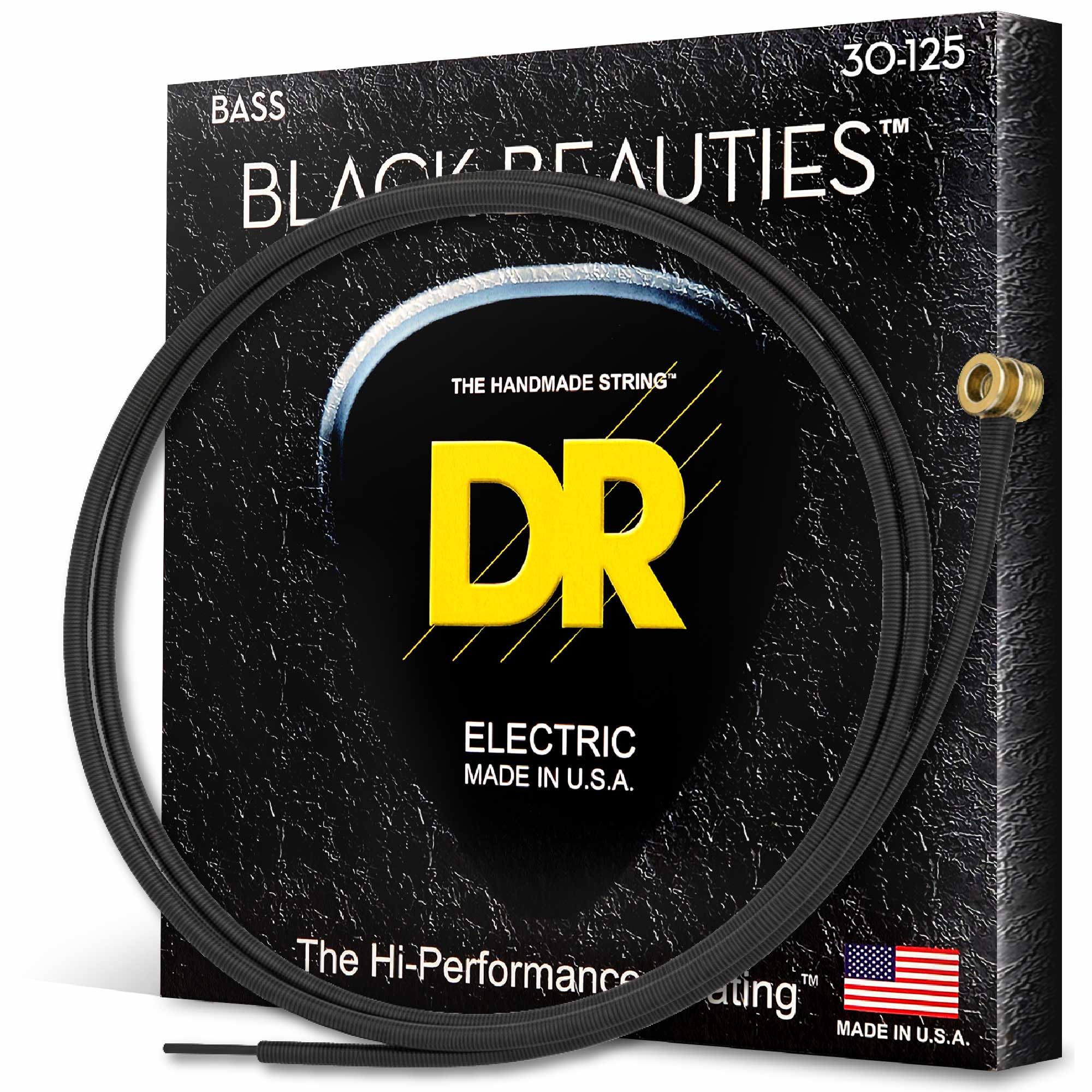 Cuerdas Para Bajo Dr Strings Bkb6-30 Recubiertas Negras