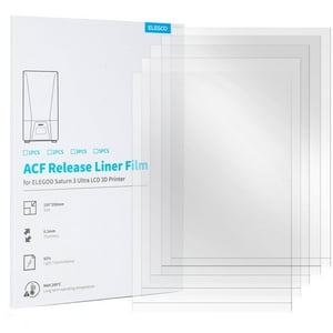 Impresora Acf Release Liner Film Elegoo Saturn 3 Ultra 3D, 5 Unidades