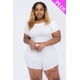 thumbnail image 1 of Conjunto de Top Corto y Shorts de Manga Corta de Talla Grande, 1 of 2