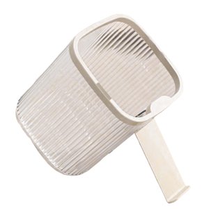 Bothyi - Mini Papelera Portátil De Escritorio Para El Hogar, La Oficina, El Baño, La Cómoda, Blanco