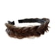thumbnail image 3 of Diadema Trenzada Para El Cabello, Diadema Trenzada Hecha A Mano, Banda Para El Cabello Gruesa Para Mujer, Color Marrón Claro, 3 of 5