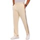 thumbnail image 1 of INSPIRE CHIC Pantalones de chándal casuales para hombre con cintura de cordón, pierna recta, rayas laterales, ropa urbana, talla 32, beige, 1 of 5