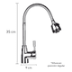 thumbnail image 2 of Llave Cocina Monomando Lavaplatos Flexible Brillante, 2 of 7