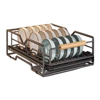 Wakeshome - Estante Organizador De Cocina Rack Deslizable De Almacenamiento Para Cuencos Bowls