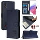 thumbnail image 1 of Funda tipo cartera FOXDOCK para Samsung Galaxy A01 con soporte, ranuras, RFID, diseño de gato, 1 of 5