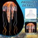 thumbnail image 3 of Decoración de Acuario Uxcell Medusa, Decoraciones para Peceras Medusa Falsa Brillante de Silicona, (Naranja, L, 2 Piezas), Destinado para Decoración de Tanque, 3 of 7