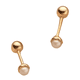 thumbnail image 3 of Aros 18 Kilates (18k) Para Bebe Atornillados #6, 3 of 3