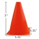 thumbnail image 2 of Traffic Cones Mirepty Sport Training, 7 pulgadas, paquete de 12 unidades, naranja, 2 of 6