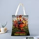 thumbnail image 2 of Chicken Run Bolso de tela con estampado de lienzo para mujer, bolsa de compras reutilizable y estética, con cremallera interior, regalo para mujer, 35 × 40 cm., 2 of 6