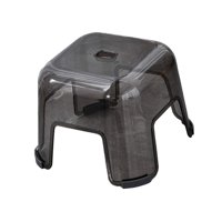 Bothyi - Taburete Versátil Con Escalón, Taburete Ligero Y Resistente Para Apartamento, Dormitorio, Baño, Negro