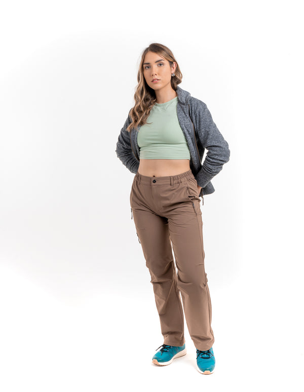 Kilimanjaro - Pantalón Mujer Ferozi Café Xl