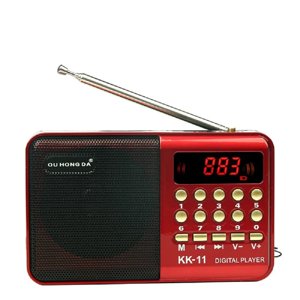 Genérico - Reproductor De Radio Fm Am Recargable Usb, Micro Sd, Mp3.